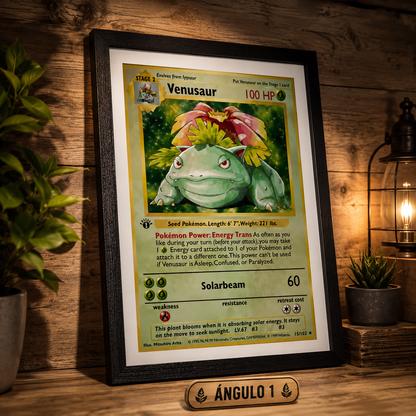 Póster de Pokémon Lenticular 3D de Anime, Charizard/Blastoise/Venusaur