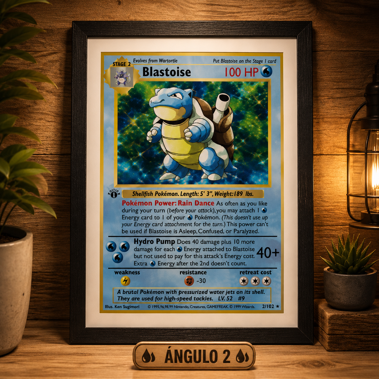 Póster de Pokémon Lenticular 3D de Anime, Charizard/Blastoise/Venusaur